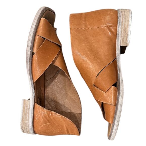 Free People Sun Valley Slip on Sandals In Natural Tan - Picture 5 of 11